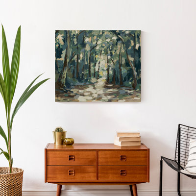 Blue and Green Abstract Canvas Print