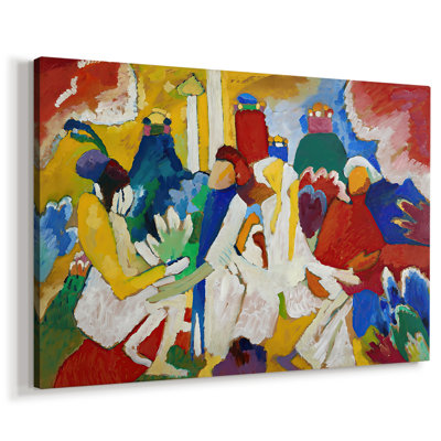 Improvisation 6 (African)-Wassily Kandinsky-Gallery Wrapped Canvas-1909