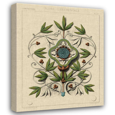 Art sur toile tendue Lark Manor ™ Vision Studio, titré: Flourish décoratif IV