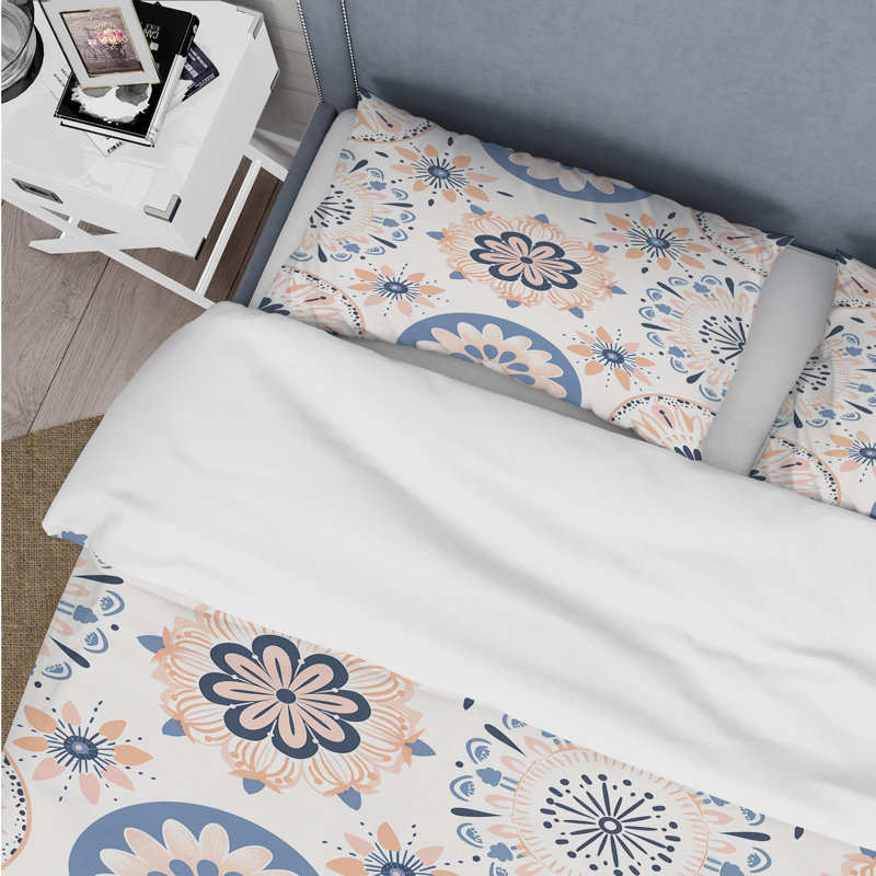 Ensemble de housse de couette Boho, Housse de couette pour grand lit + 2 taies décora