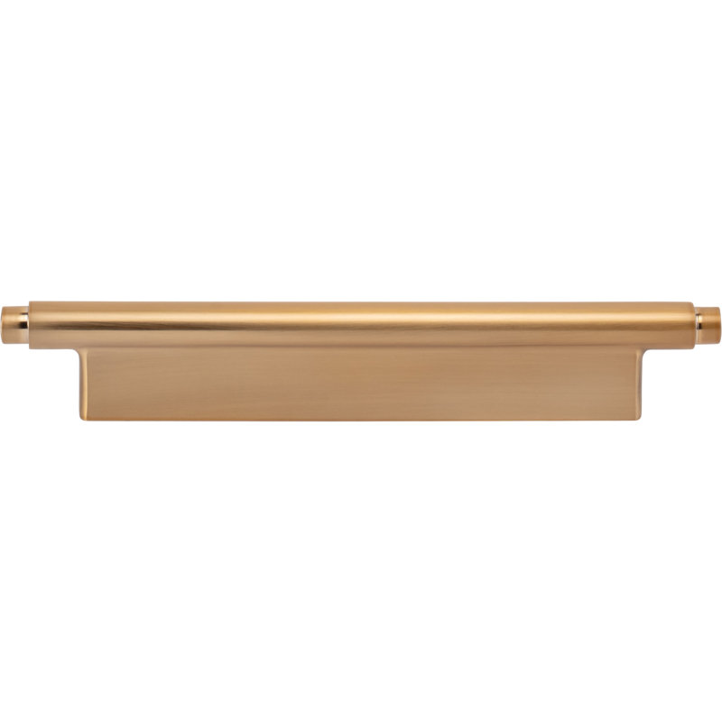 Warm Brass 5 1/16" Bar Pull with Mounting Hardware