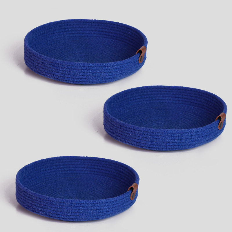 Raneem Cotton Tray, Blue