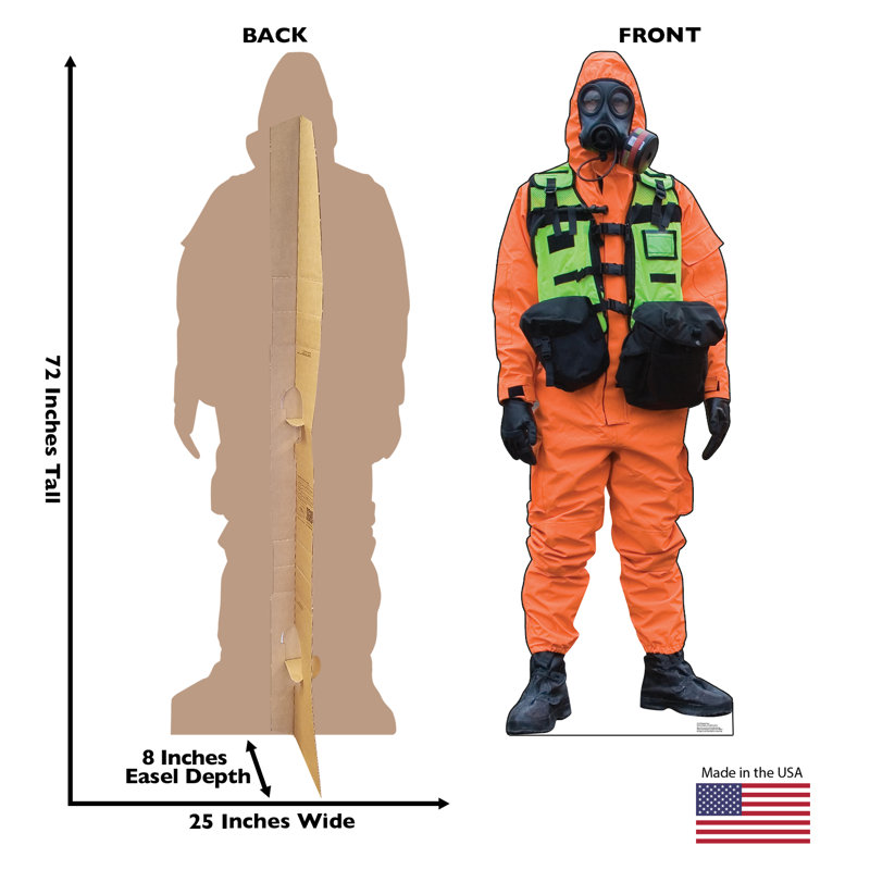 Accroche en carton hazmat guy