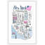 Patriotic NY - Single Picture Frame Print-197897323