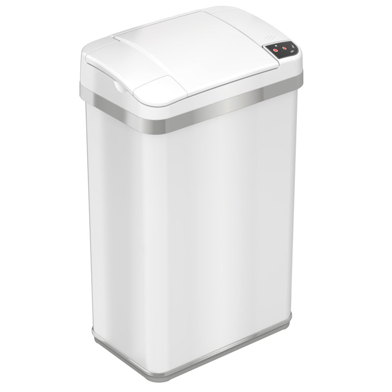 Multifunction Home Stainless Steel Motion Sensor Waste Basket - 4 Gallons