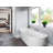 65.75'' x 34.25'' Freestanding Soaking Acrylic Bathtub with Faucet