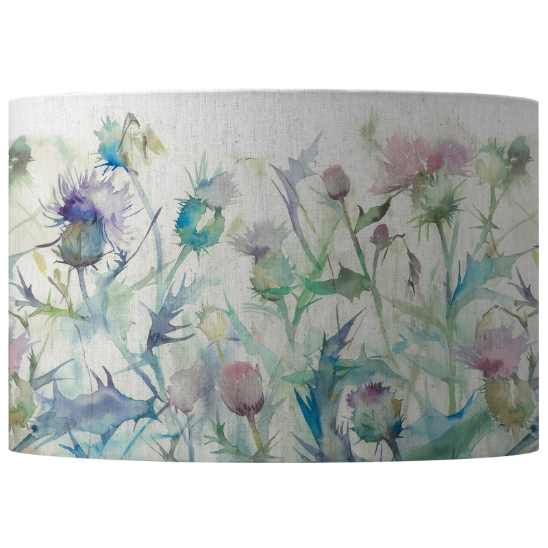 Cotton Drum Lamp Shade, 25cm H x 40cm W x 40cm