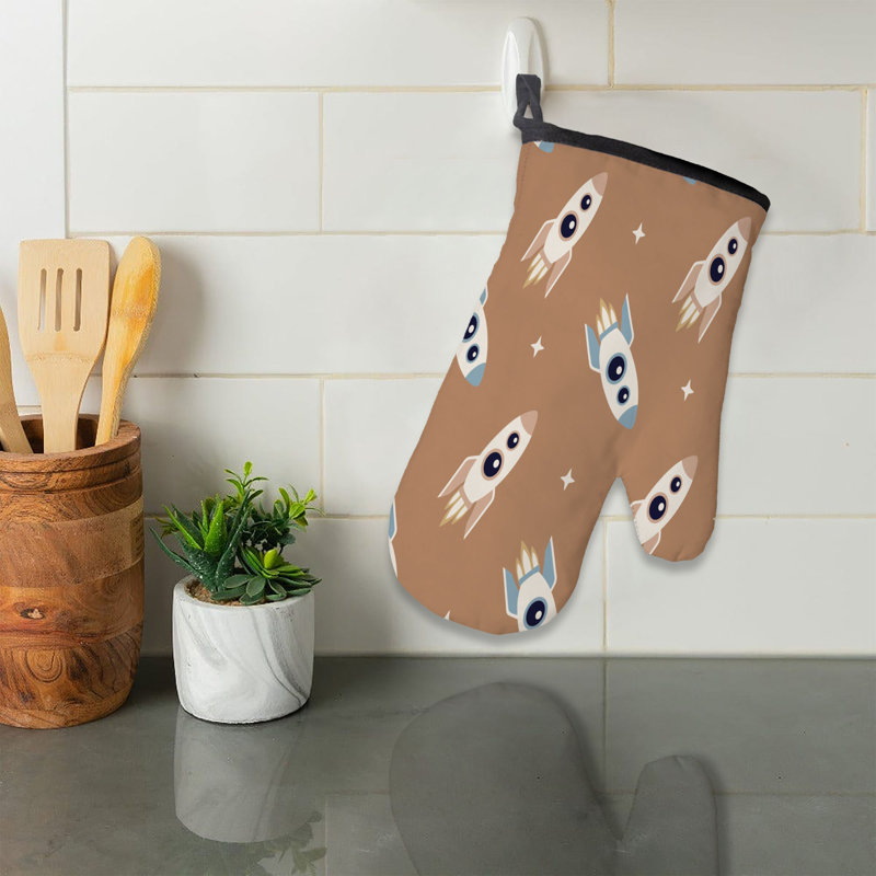 Dino Starscape Oven Mitt Cotton Twill