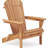 Outdoor Wooden Chair Of 2. For Lawn, Deck. Natural Wood, Spacious Seat. Foldable & Easy To Relocate. Half Assembled. Brown Color 2 Chairs For - Porch, Patio Relax Classic Design Seat