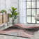 San Francisco 3D Textured Blush/Light Green/Black Rug