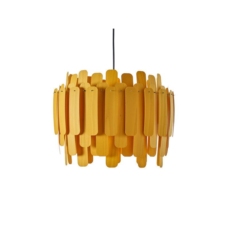 Maruja 1 - Light Pendant, Yellow, Matte Black, E26