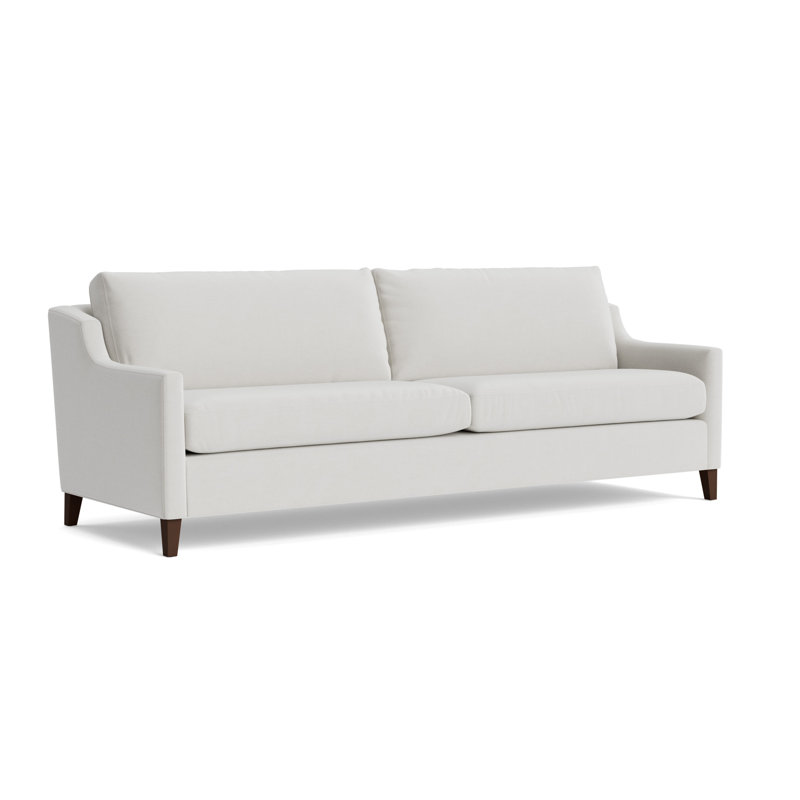 Gigi No Skirt 85 Sofa, Performance Velvet - Silver, Sienna