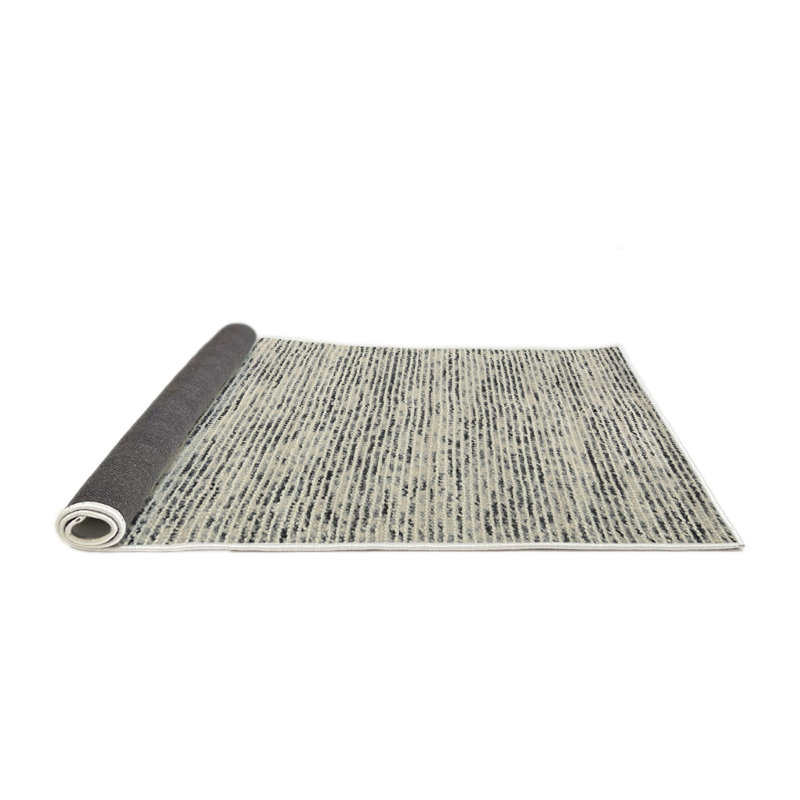 Tapis gris zone contemporaine, Rond 5 pi