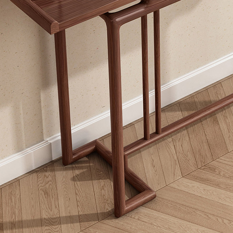 Console d'entrée en bois d'orme massif, H 35,43 po x l 63 po x P 12,6 po
