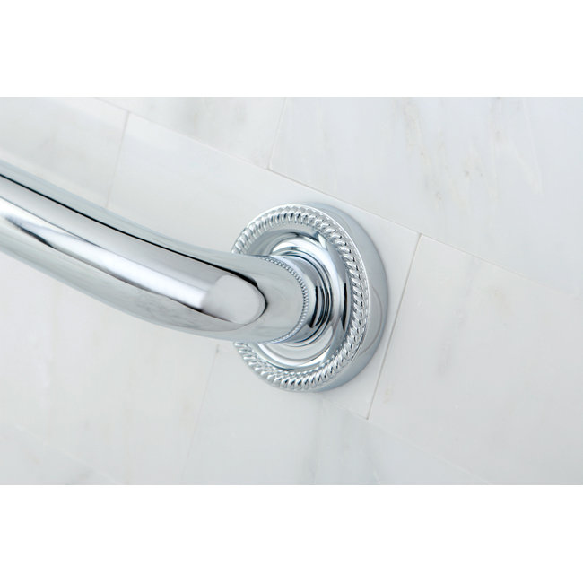 Kingston Brass Camelon 1-1/4 Inch O.D Grab Bar, 32" W, Polished Chrome