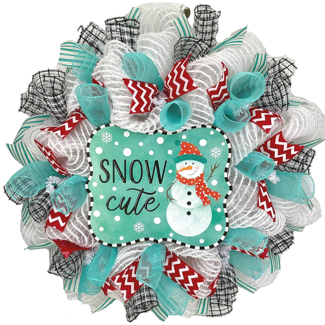 Winter Wreath Snow Cute Snowman The Holiday Aisle®