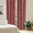 Floral Semi-Sheer Rod Pocket Curtain Panels-1612940255