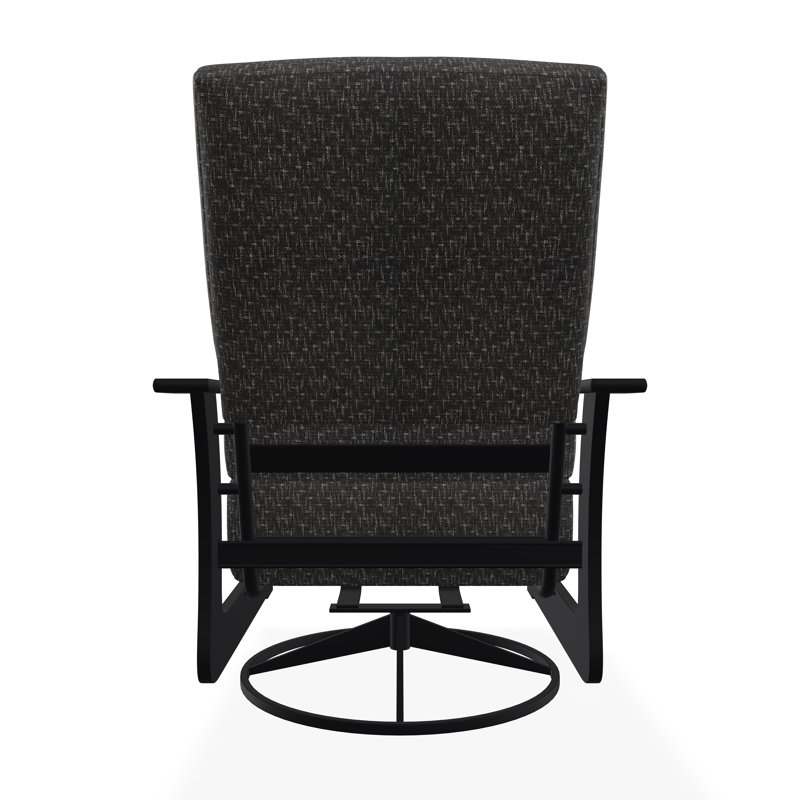 Chaise berçante pivotante en polymère St. Catherine, Noir, Charbon H Voici