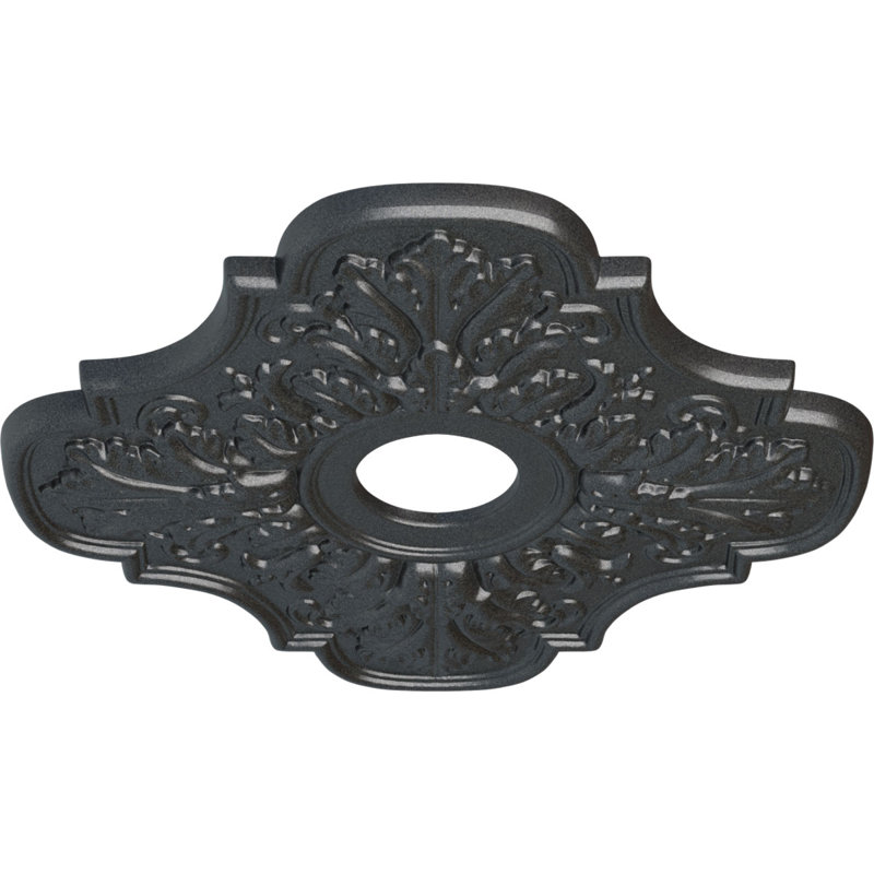 Peralta Ceiling Medallion, Pewter