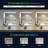RGB Backlit & LED Frontlit Bathroom Vanity Mirror with Memory Function, 3 Color Temperatures, Dimmable Light & Anti-fog Tempered Glass & ETL-614374631-631544637
