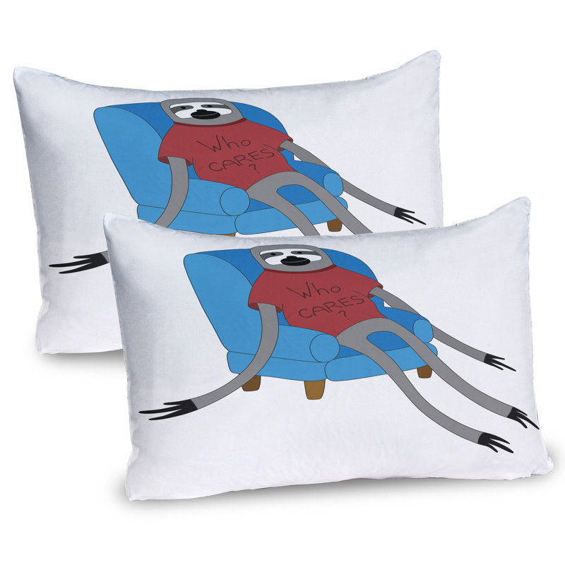 Ensemble de 2 taies décoratives Ambesonne Sloth, H 20 po x l 30 po