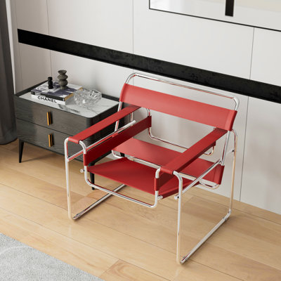 Fauteuil d'appoint Torvehallerne avec structure en acier inoxydable - Design moderne, sièges confortables
