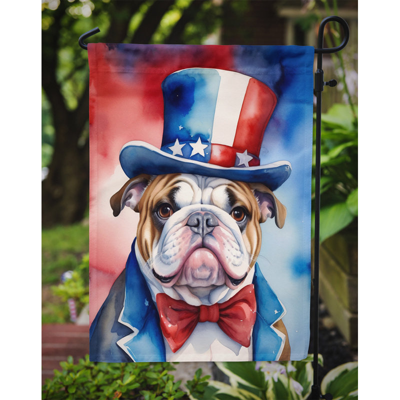 Drapeau patriotique du jardin américain, Bouledogue anglais brun