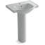 Veer™ Ceramic Pedestal Bathroom Sink with Overflow-10942340-19195678-46044464