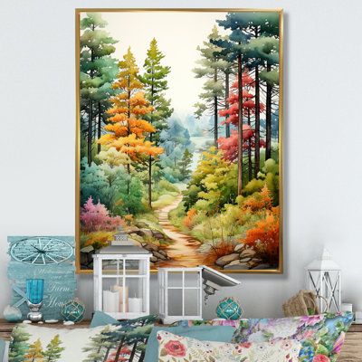 Pine Tree Autumn Symphony III - Tree Pine Wall Art