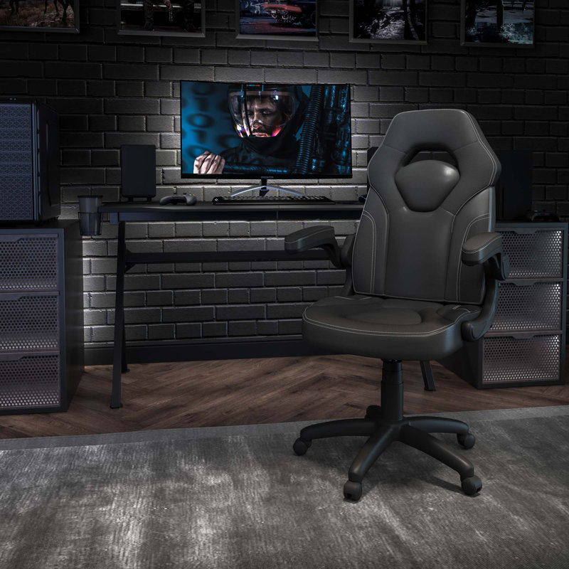 Fauteuil de jeu à dossier haut Ariquer, Noir
