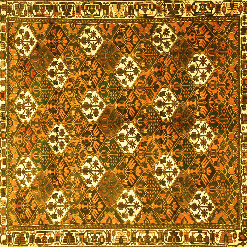 Washable Geometric Indoor Rug, Square 8'