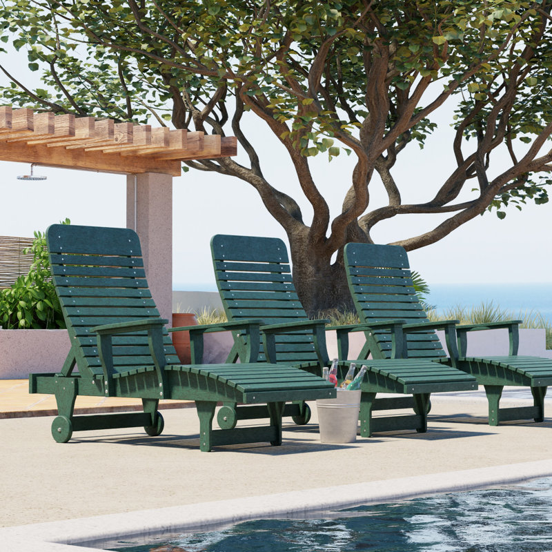 Chaise longue inclinable Signature, Vert pelouse