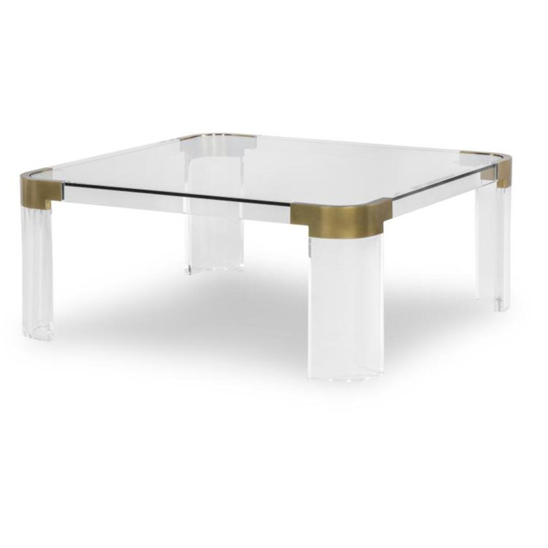 Carlson Coffee Table, 16.75" H x 40" L x 40" W