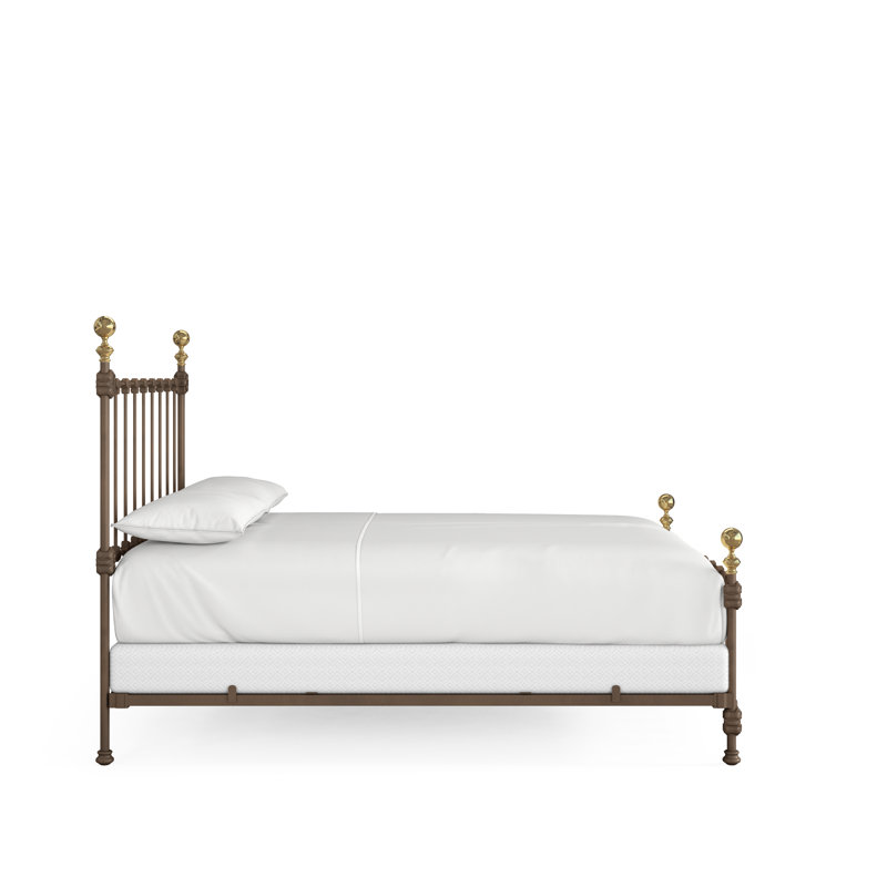 151 Palatial Bed | Complete Standard, California King, Gunmetal/Antique Gold