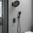 Waterfall 12.6" High-Pressure Complete Shower System With Pressure-Balanced Rough-In Valve With 3 Mode Hand Shower-114707316