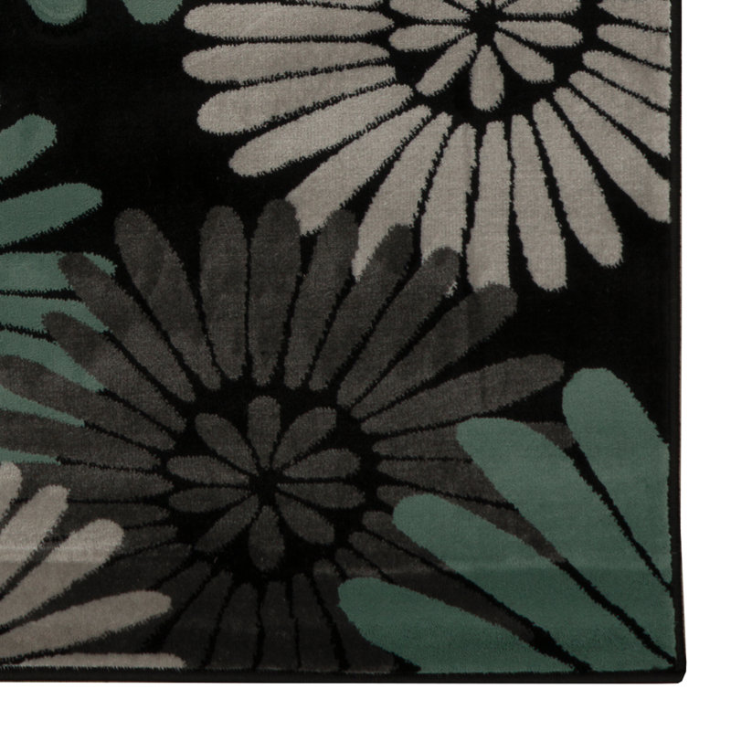 Floral Indoor Rug, Rectangle 8' x 10'3"