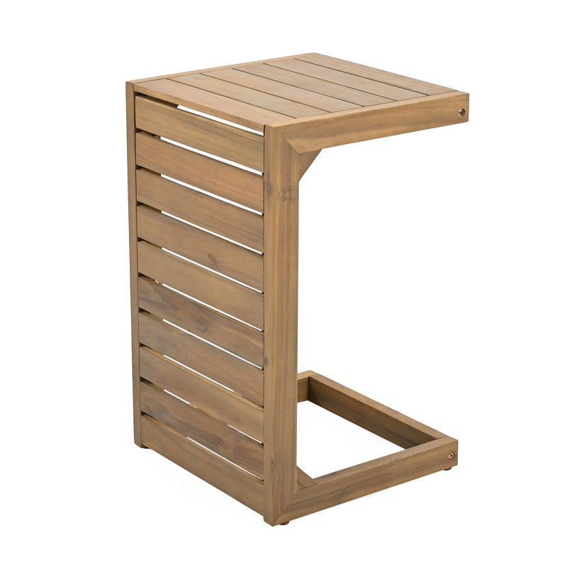 Table de bout en C brun