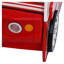 Structure de lit simple pour enfant en forme de camion de pompier blanc et rouge