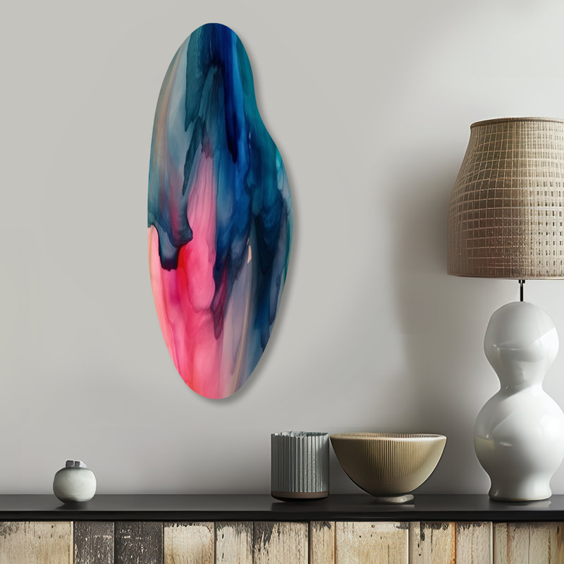 Cordaris - Art mural asymétrique en métal, H 30 po x l 11 po