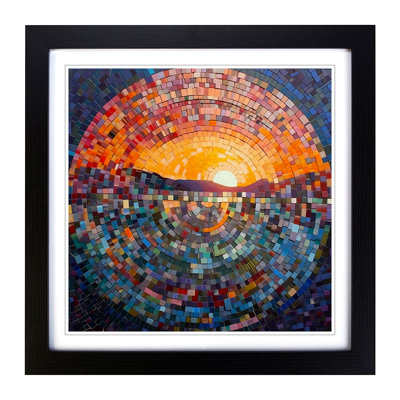 Sunrise Mosaic No.1 - Framed Print