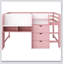 Low Loft Bed With Built-In Desk,Storage Cabinets And Open Bookcaseboard For Graffiti-859108106