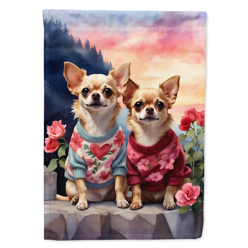 Double Sided 40'' H x 28'' W Polyester Valentine's Day House Flag