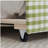 Cozy Gingham Daybed with Trundle Twin Size Sofa Bed No Box Spring Needed, with USB Port and Adorable Wave Shaped, Linen Fabric, Green-386951158