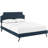 Corene Platform Bed with Round Splayed Legs-1552786226-1552786236