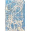 Megam Wool Abstract Area Rug in Blue