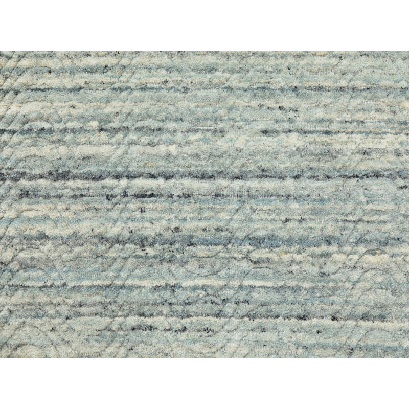 Tapis oriental rectangulaire en laine vert tissé à la main 2 pi 10 po x 5 pi 0 po - MOA10262050