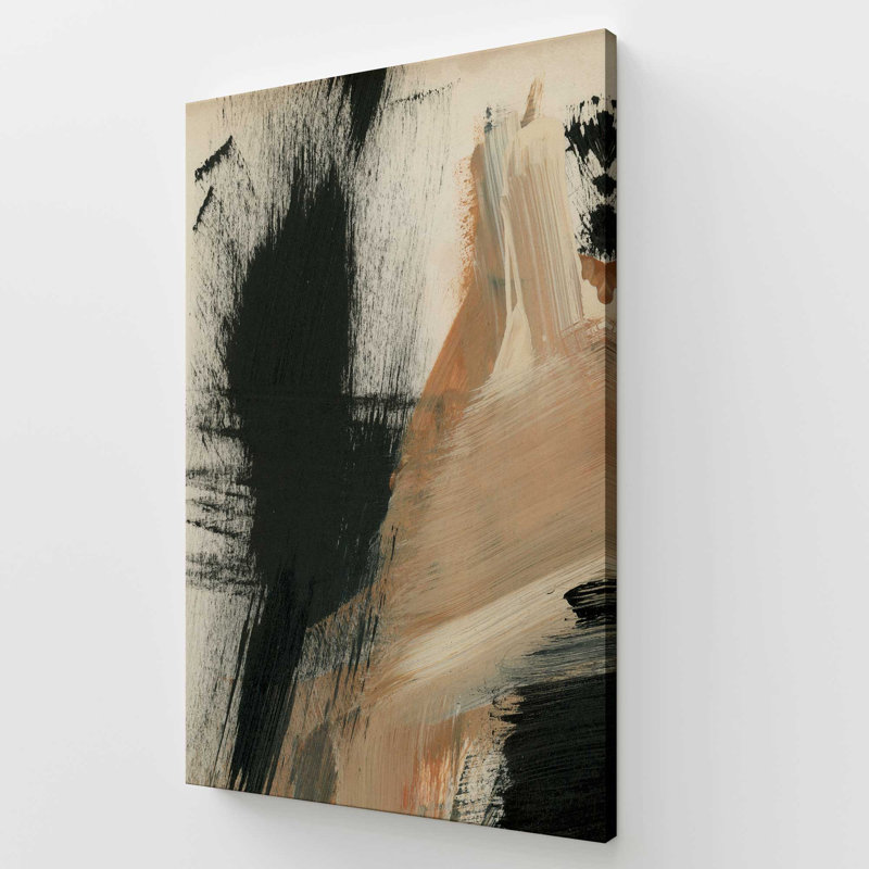 Toile tendue Burnt Ochre Echoes I, 54" H x 36" W