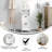 Dune Farmhouse Bathroom Storage Organizer with Drawers and Open Shelf-95375549