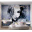 Murale abstraite pelez et collez - Enigme bleue-1573648777