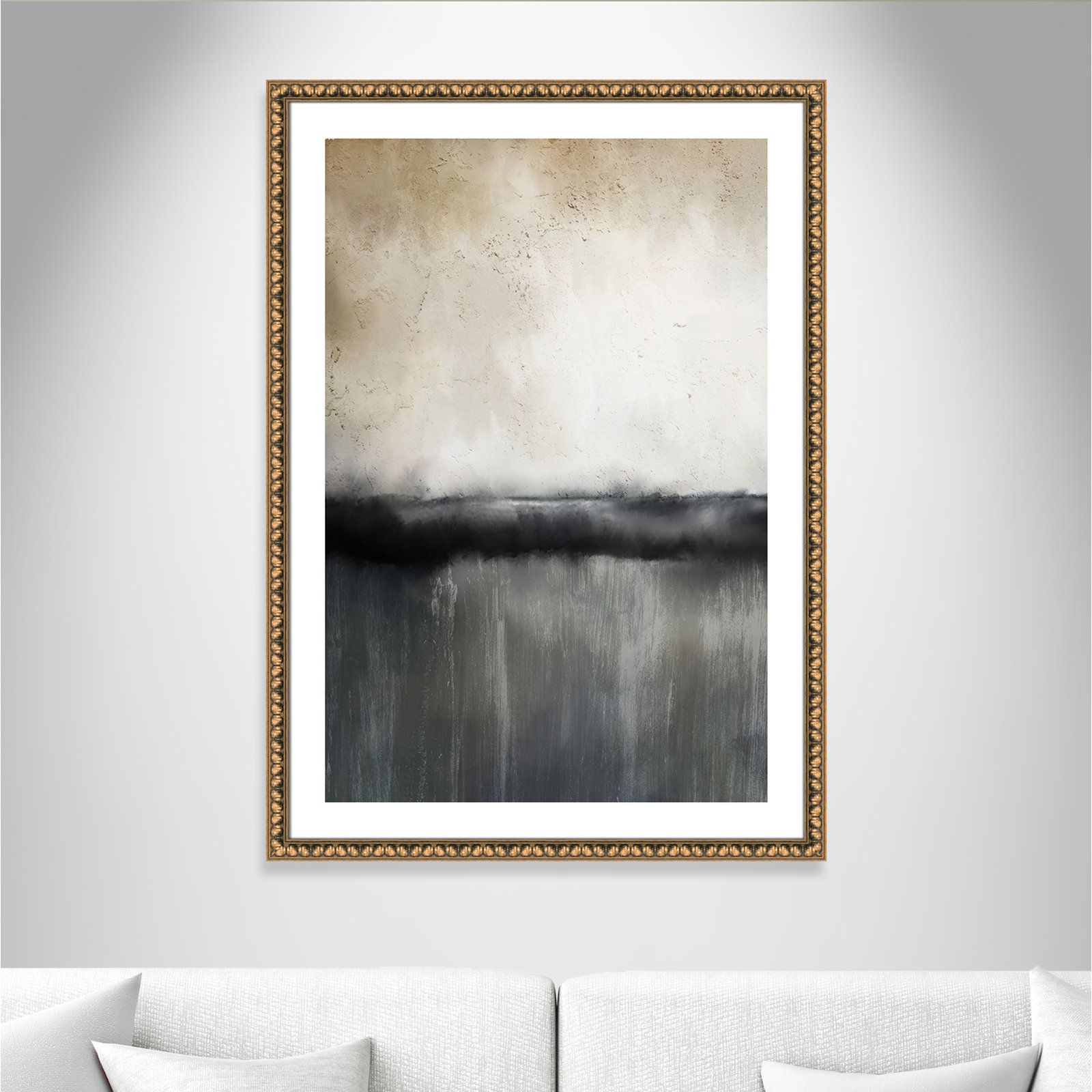 Dorota "Sunset" Print by Kimberly Allen, Picture Framed Paper, 41.5" H x 29.5" W, Gold Bead